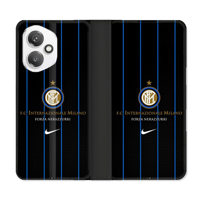 Housse cuir portefeuille Pour Honor 400 5G Foot Inter Milan