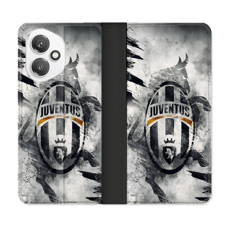 Housse cuir portefeuille Pour Honor 400 5G Foot Juventus Turin