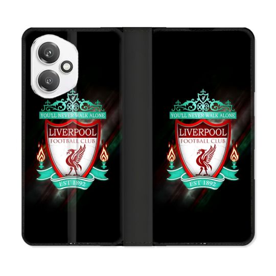 Housse cuir portefeuille Pour Honor 400 5G Foot Liverpool
