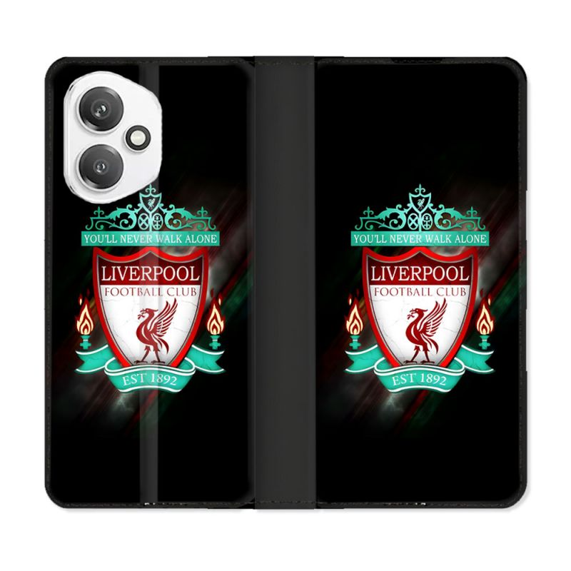 Housse cuir portefeuille Pour Honor 400 5G Foot Liverpool