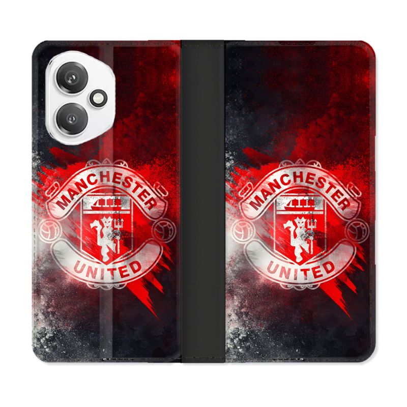 Housse cuir portefeuille Pour Honor 400 5G Foot Manchester United