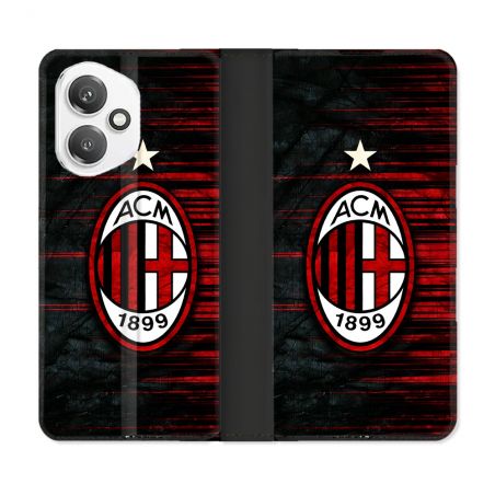 Housse cuir portefeuille Pour Honor 400 5G Foot Milan AC