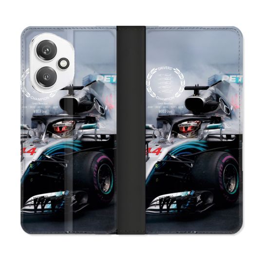 Housse cuir portefeuille Pour Honor 400 5G Formule 1 F1 Mercedes Petronas
