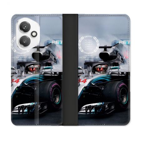 Housse cuir portefeuille Pour Honor 400 5G Formule 1 F1 Mercedes Petronas