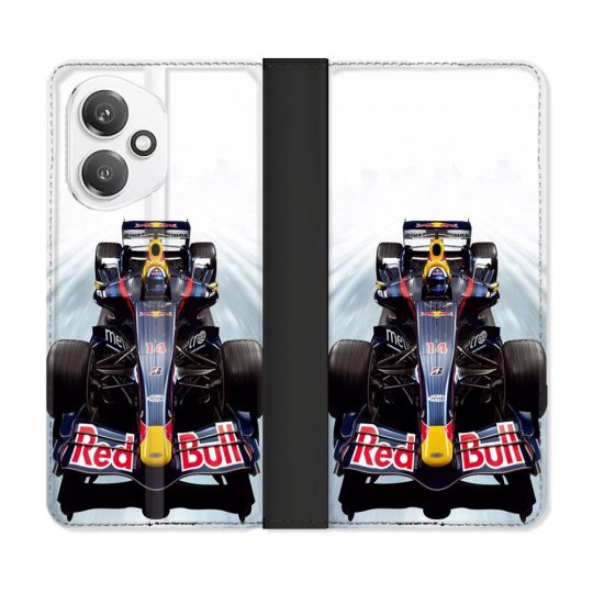 Housse cuir portefeuille Pour Honor 400 5G Formule 1 F1 Red Bull