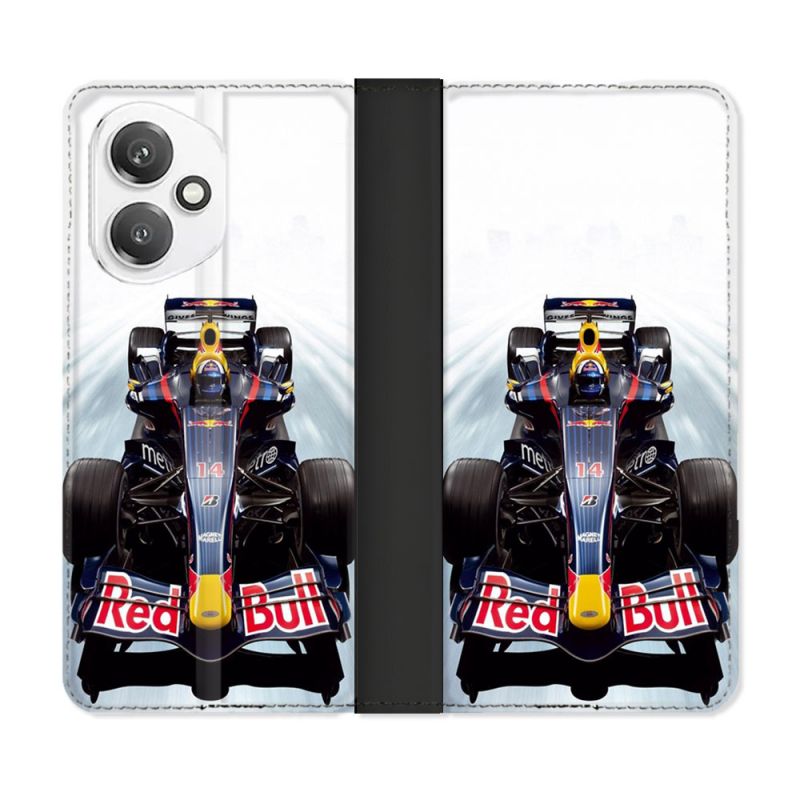 Housse cuir portefeuille Pour Honor 400 5G Formule 1 F1 Red Bull