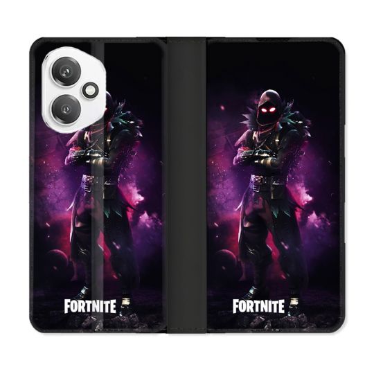Housse cuir portefeuille Pour Honor 400 5G Fortnite Raven