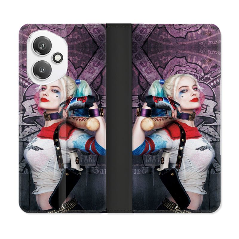 Housse cuir portefeuille Pour Honor 400 5G Harley Quinn Batte