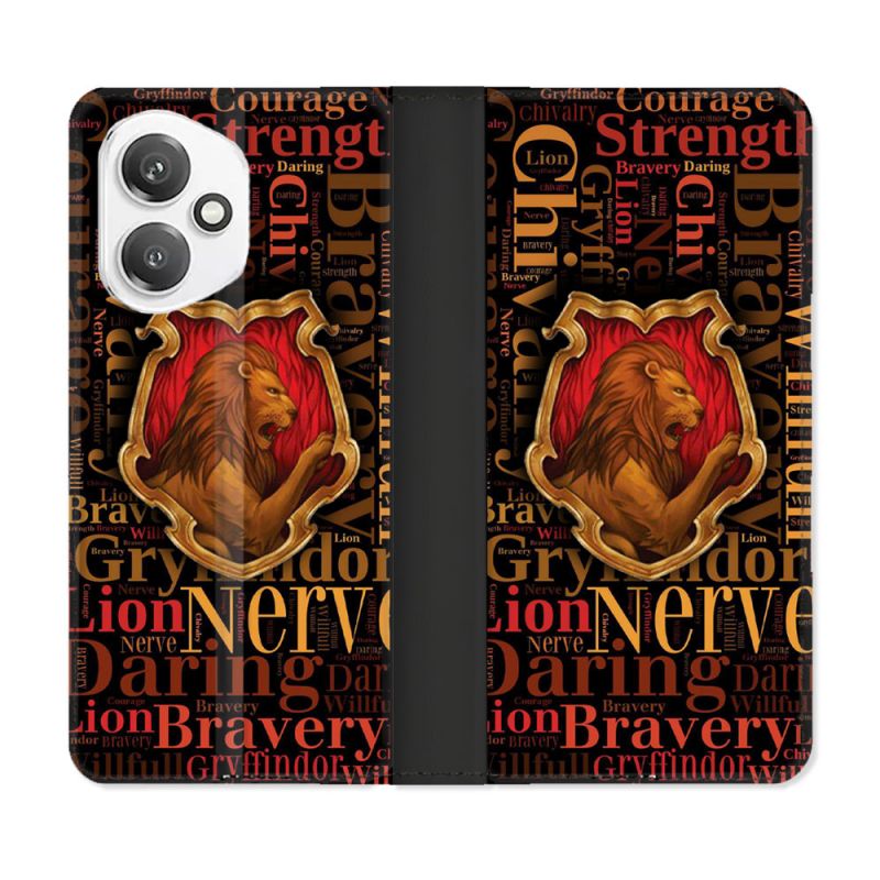 Housse cuir portefeuille Pour Honor 400 5G Harry Potter Griffondor