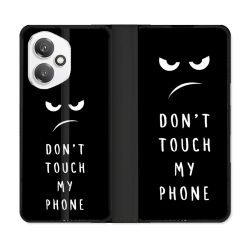 Housse cuir portefeuille Pour Honor 400 5G Humour Don't Touch