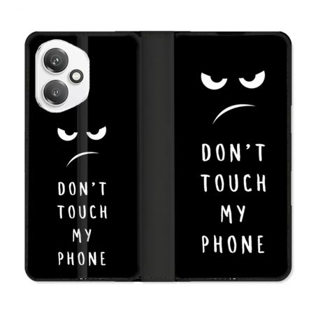 Housse cuir portefeuille Pour Honor 400 5G Humour Don't Touch