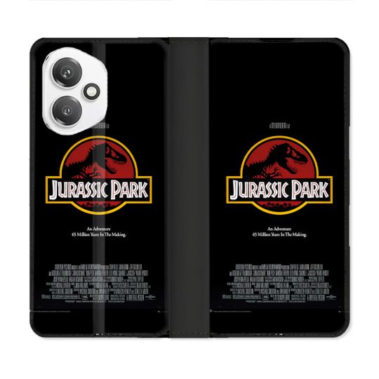 Housse cuir portefeuille Pour Honor 400 5G Jurassic Park Affiche