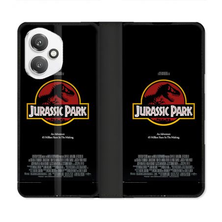 Housse cuir portefeuille Pour Honor 400 5G Jurassic Park Affiche