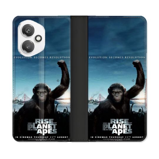 Housse cuir portefeuille Pour Honor 400 5G La Planete Des Singes
