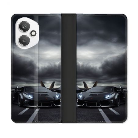 Housse cuir portefeuille Pour Honor 400 5G Lamborghini Avion