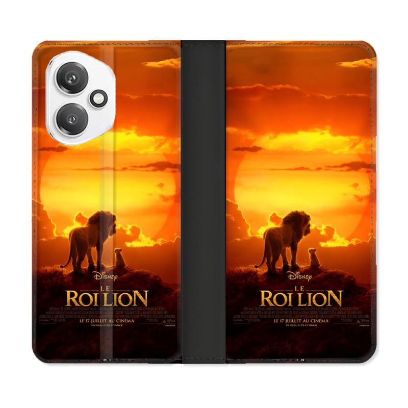 Housse cuir portefeuille Pour Honor 400 5G Le Roi Lion Affiche