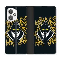 Housse cuir portefeuille Pour Honor 400 5G Manga Assassination Classroom Kuro Noir