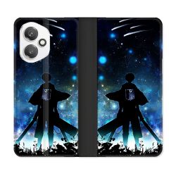 Housse cuir portefeuille Pour Honor 400 5G Manga Attaque Titans Levi