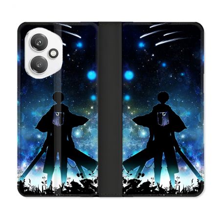 Housse cuir portefeuille Pour Honor 400 5G Manga Attaque Titans Levi