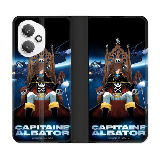 Housse cuir portefeuille Pour Honor 400 5G Manga Capitaine Albator