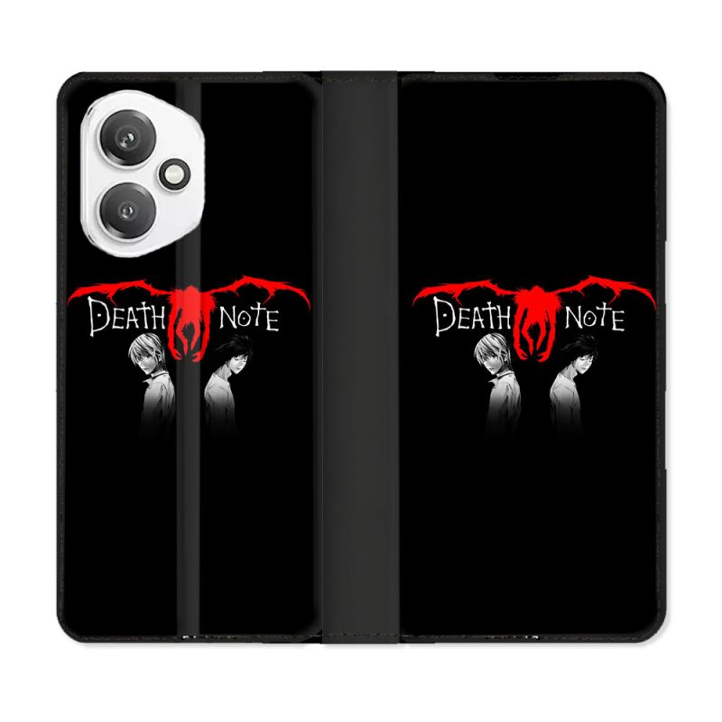 Housse cuir portefeuille Pour Honor 400 5G Manga Death Note Noir