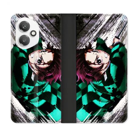 Housse cuir portefeuille Pour Honor 400 5G Manga Demon Slayer Tanjiro