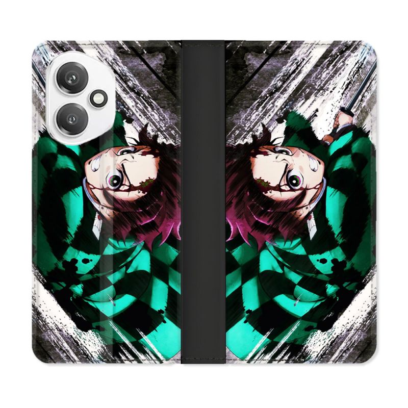 Housse cuir portefeuille Pour Honor 400 5G Manga Demon Slayer Tanjiro