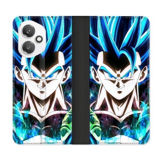 Housse cuir portefeuille Pour Honor 400 5G Manga Dragon Ball Gogeta Visage