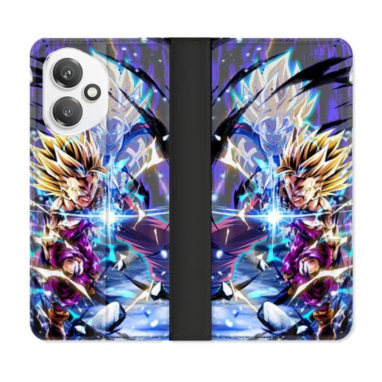 Housse cuir portefeuille Pour Honor 400 5G Manga Dragon Ball Sangohan Duo