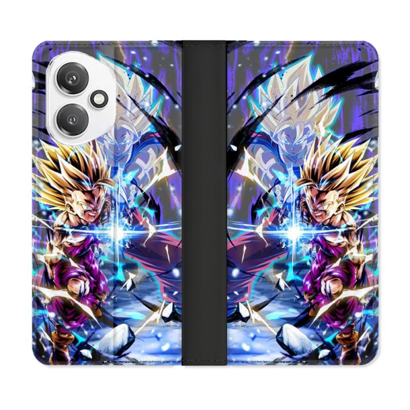 Housse cuir portefeuille Pour Honor 400 5G Manga Dragon Ball Sangohan Duo