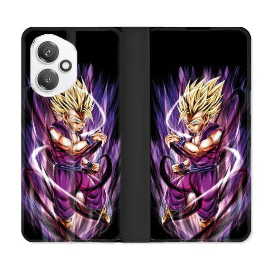 Housse cuir portefeuille Pour Honor 400 5G Manga Dragon Ball Sangohan Violet