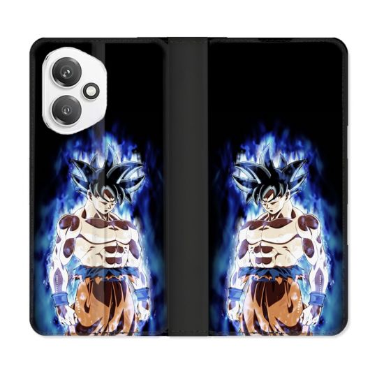 Housse cuir portefeuille Pour Honor 400 5G Manga Dragon Ball Sangoku Noir