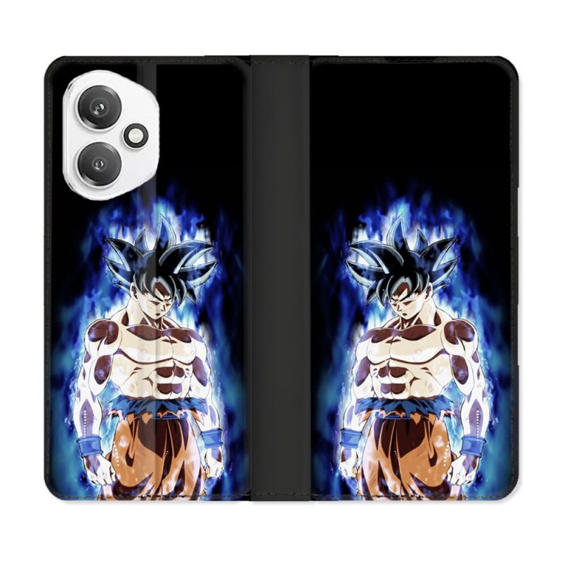 Housse cuir portefeuille Pour Honor 400 5G Manga Dragon Ball Sangoku Noir