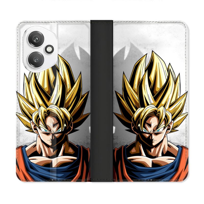 Housse cuir portefeuille Pour Honor 400 5G Manga Dragon Ball Sangoku Portrait