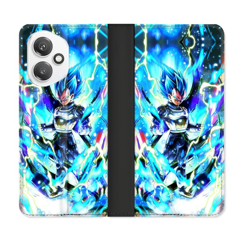 Housse cuir portefeuille Pour Honor 400 5G Manga Dragon Ball Vegeta Bleu
