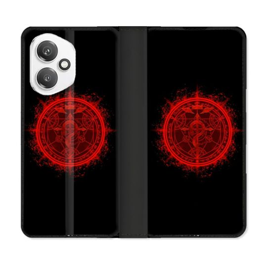 Housse cuir portefeuille Pour Honor 400 5G Manga Fullmetal Alchemist Logo