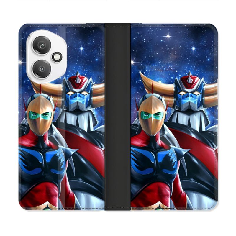 Housse cuir portefeuille Pour Honor 400 5G Manga Goldorak