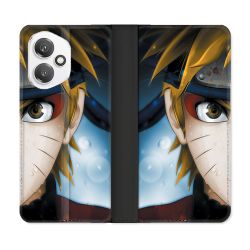 Housse cuir portefeuille Pour Honor 400 5G Manga Naruto Blanc