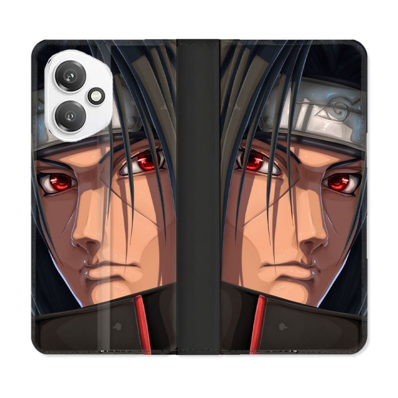 Housse cuir portefeuille Pour Honor 400 5G Manga Naruto Itachi Visage
