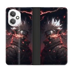 Housse cuir portefeuille Pour Honor 400 5G Manga Naruto Kakashi Dark