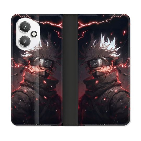 Housse cuir portefeuille Pour Honor 400 5G Manga Naruto Kakashi Dark