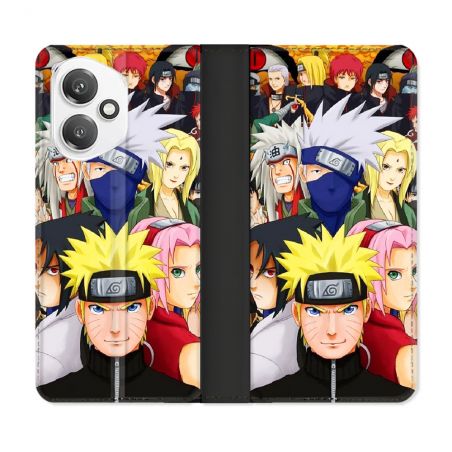 Housse cuir portefeuille Pour Honor 400 5G Manga Naruto Team