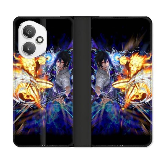 Housse cuir portefeuille Pour Honor 400 5G Manga Naruto VS