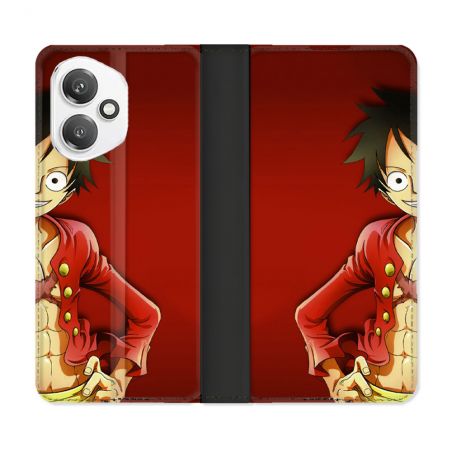 Housse cuir portefeuille Pour Honor 400 5G Manga One Piece Luffy