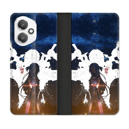 Housse cuir portefeuille Pour Honor 400 5G Manga SAO sword Art Online Asuna