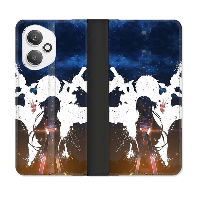Housse cuir portefeuille Pour Honor 400 5G Manga SAO sword Art Online Asuna
