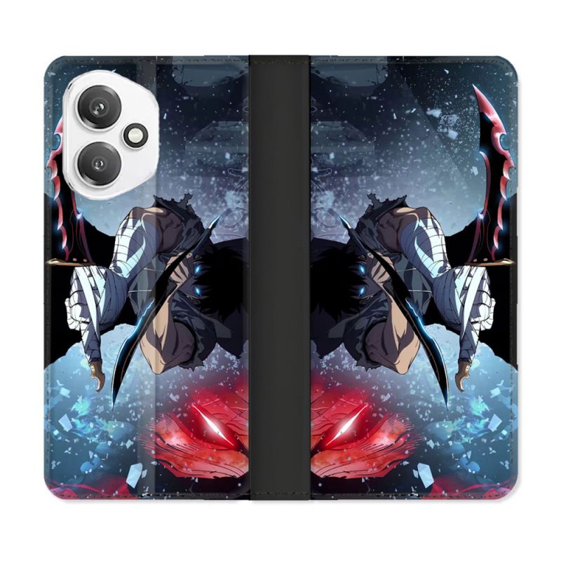 Housse cuir portefeuille Pour Honor 400 5G Manga Solo Leveling Sung Epee
