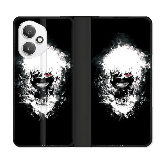 Housse cuir portefeuille Pour Honor 400 5G Manga Tokyo Ghoul Kaneki Tag