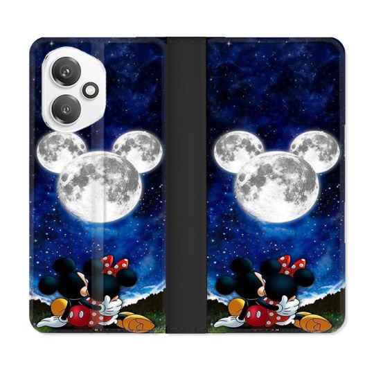 Housse cuir portefeuille Pour Honor 400 5G Mickey Minnie