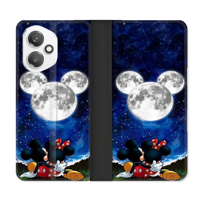 Housse cuir portefeuille Pour Honor 400 5G Mickey Minnie